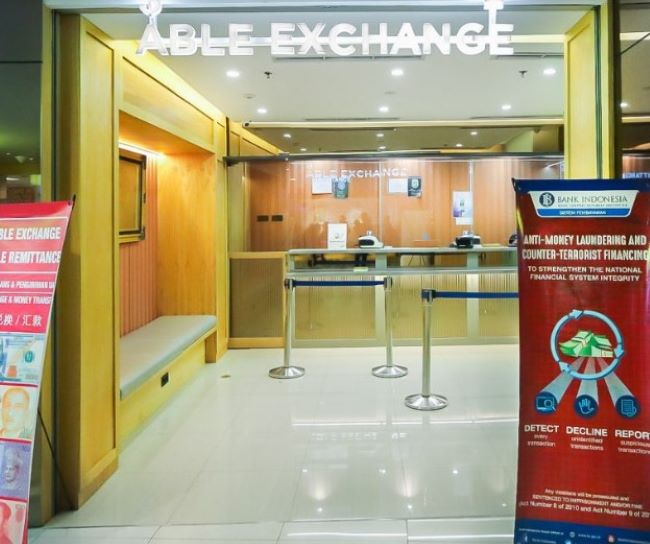 Able Exchange Money Changer Central Park : Gambarnya by Google