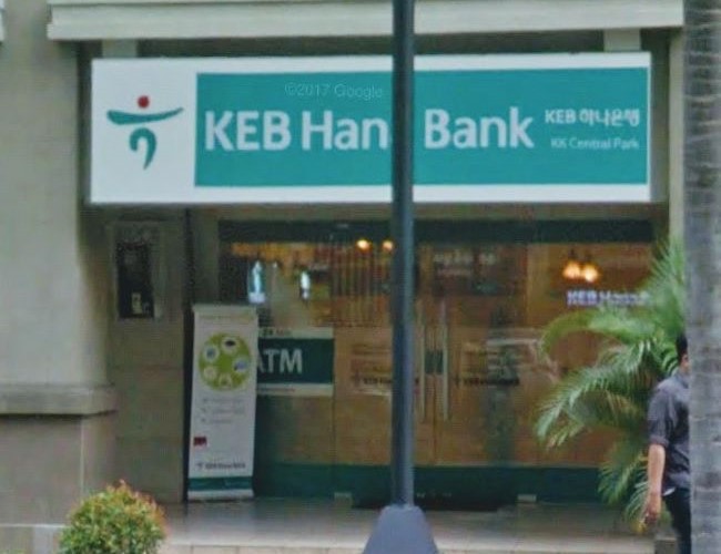 Hana Bank Money Changer Central Park : Gambarnya by Google