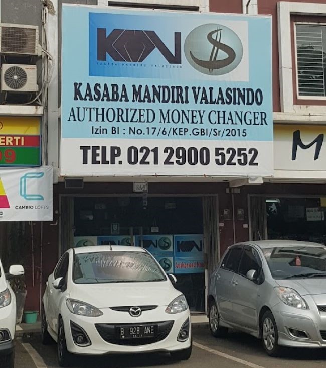 Kasaba Mandiri Valasindo Money Changer Tangerang : Gambarnya by Google