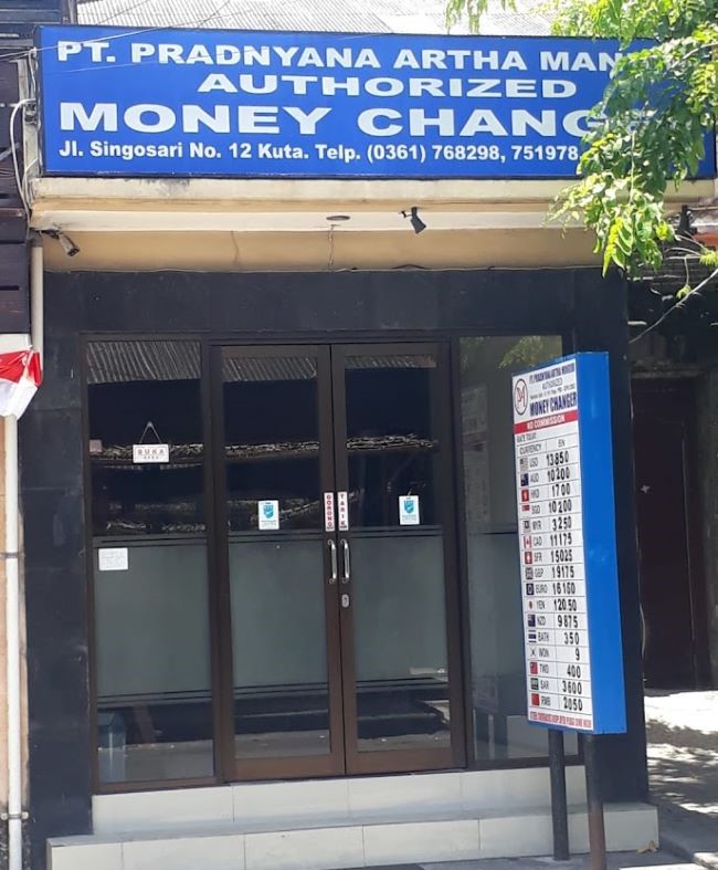 PAM Money Changer Bali : Gambarnya by Google