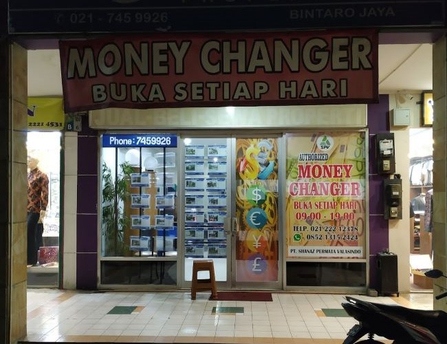 Shanaz Permata Valasindo Money Changer Bintaro - Photo by Google