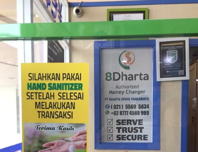 Dharta Money Changer Gading Serpong : Gambarnya by Google