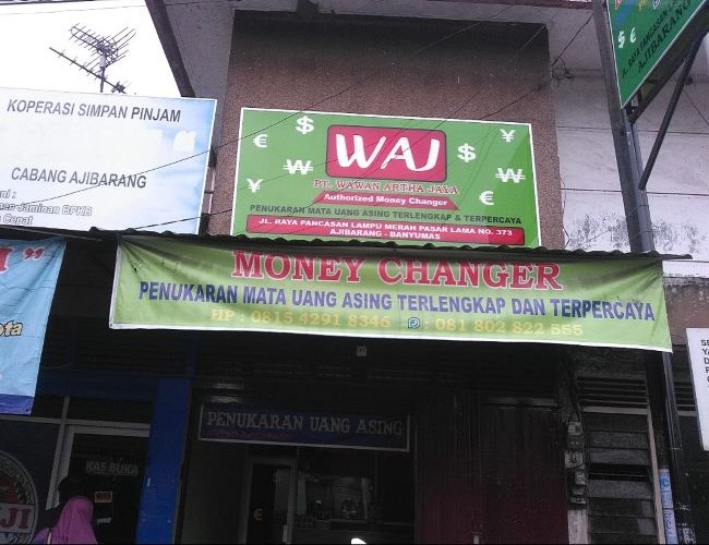 WAJ Money Changer Purwokerto : Gambarnya by Google